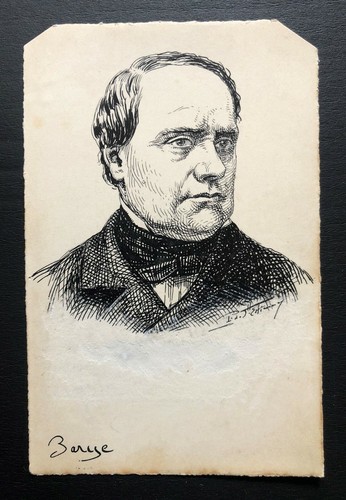 Dessin plume circa 1900 - dessin,