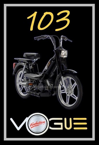 Plaque tableau peugeot 103 - ",