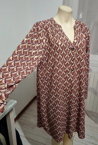 Belle robe chemise imprimé - robe-chemise,