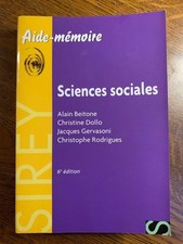 Beitone  Dollo  Gervasoni  Rodrigues: Sciences sociales / Dalloz  2009