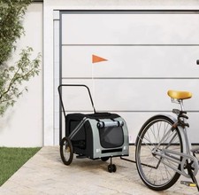 Remorque De Vélo Grise Pour