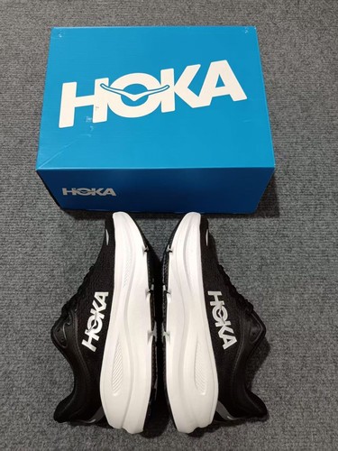 Hoka bondi black white - hoka, 9