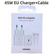 Chargeur Samsung Original 45W Super Rapide USB-C Galaxy S24 S25 Z Flip 5 Neuf