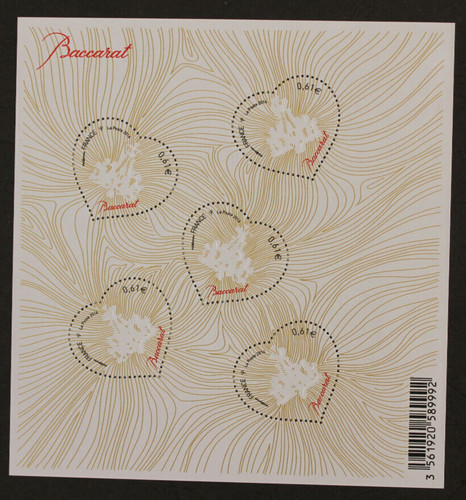 Bloc feuillet 134 coeurs - 134,