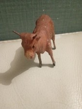 Ancien santon Boeuf Devineau pour crèche de la nativité  Noël vache 