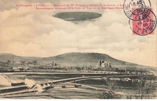 Transport - Aviation - Dirigeable Lebaudy - Ascension de M. Bertaux, ministre