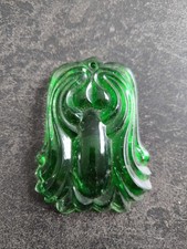 Ancienne décoration de Noël en verre ailes d'ange sapin vert