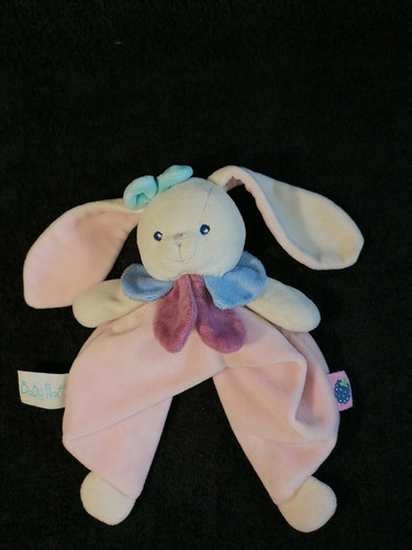 Doudou lapin rose berry mure - lapin,