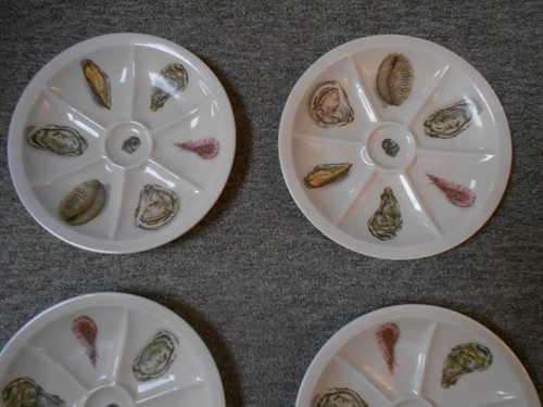 Assiettes huîtres - assiettes,