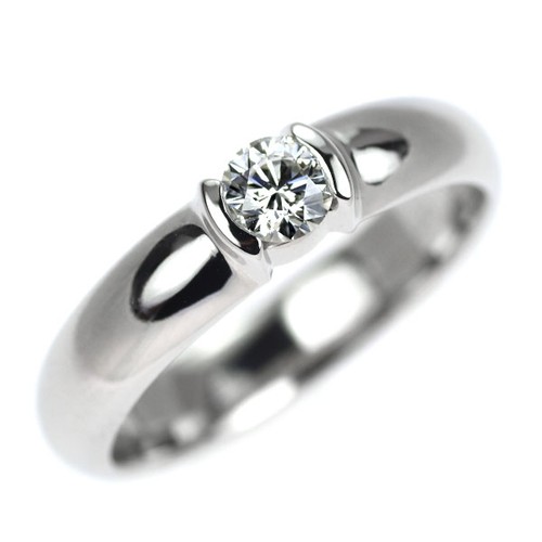 Bague diamant tiffany pt950 - bague,