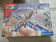jeu science et jeu clementoni,avions et hélicoptères  ,sous blister