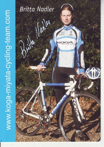 Cyclisme carte cycliste britta - cyclisme,