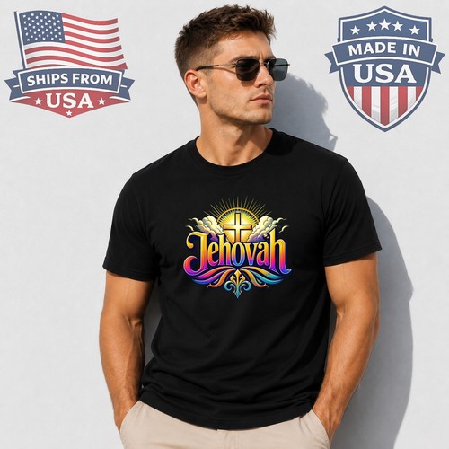 Jehovah cross graphic shirt - graphic, t-shirt