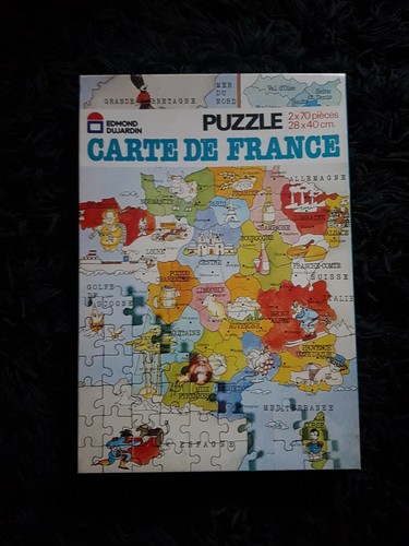 Ancien puzzle carte france - puzzle,