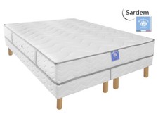 Ensemble matelas sardem belle literie diadème 180x200 + 2 sommiers tapissiers 90