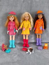 2005 Barbie Wee 3 Friends Rain Set Mattel Poupées Les 3 Amies