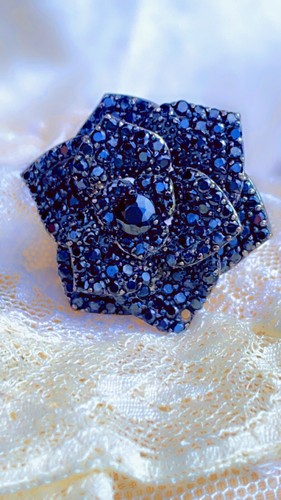 Grosse bague rose - , argent