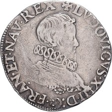 France, Louis XIII, 1/2 Franc