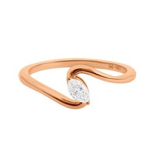 0.20 CT Marquise Coupe Bague