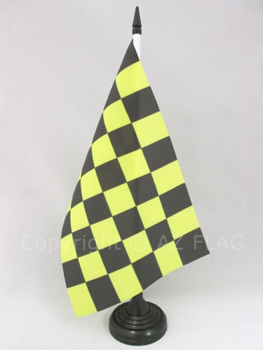 Drapeau table damier - drapeau, noir