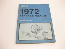 FORD MOTOR COMPANY CAR 1972 OEM ATELIER MANUEL DE RÉPARATION VOLUME 3 ÉLECTRIQUE TOUT 1972