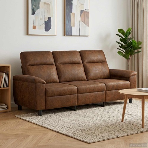 Canapé marron 214 x 95 - x, 90