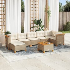 Salon de jardin 8 pcs avec