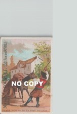 Chromo  FOUQUET - FABLES de La Fontaine : L'ANE REVETU DE LA PEAU DU LION