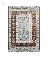 Tapis kilim Bessarabien en laine tisser main 202 x 140 cm