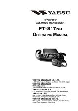 Bedienungsanleitung-Operating Instructions pour Yaesu FT-817 ND