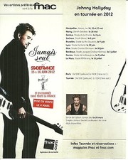 FLYER PLV - JOHNNY HALLYDAY EN