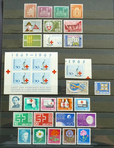 Suisse année 1963 minr - année,