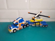Lego creator incomplet vendu monté camion Le transporteur d'hélicoptère 5765