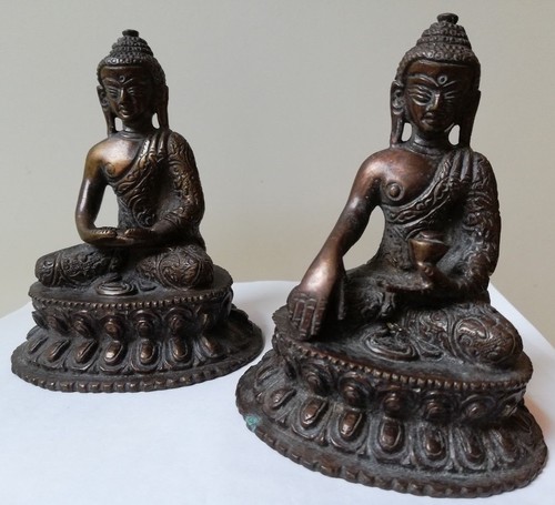 Paire statuette bouddha - paire, de