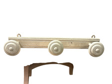 ANCIEN PORTE MANTEAU 3 PATÈRES BOULES RONDES EN BOIS