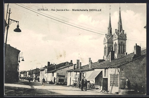 Cpa euville rue - euville,,