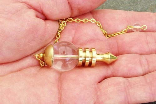 Pendule cristal de roche - de,