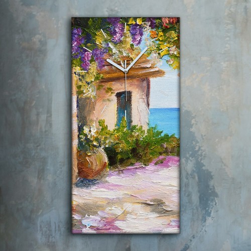 Horloge décorative sur toile
