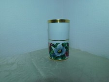 Vase Antique Arzberg Avec Décor Floral Et Bordure Dorée H: 10,3cm !