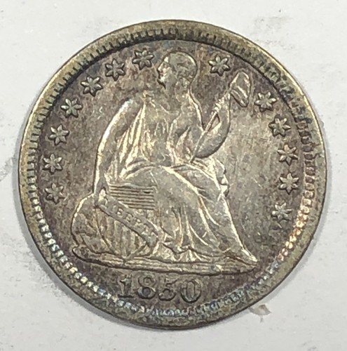 1850 seated liberty - liberty, dime