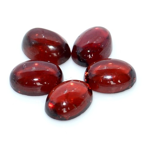 Naturel grenat rouge ovale - grenat,