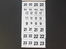 Autocollant numéro Hiro MFH