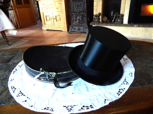 Ancien chapeau claque - ancien,