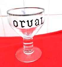 Superbe ancien verre a bière orval a facettes