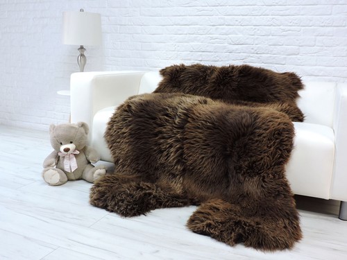 Tapis forme ours marron - en,