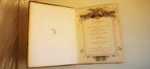 HEUGEL-MASSENET-SAPHO-DAUDET