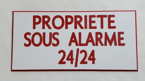 Plaque gravée propriete sous - plaque,