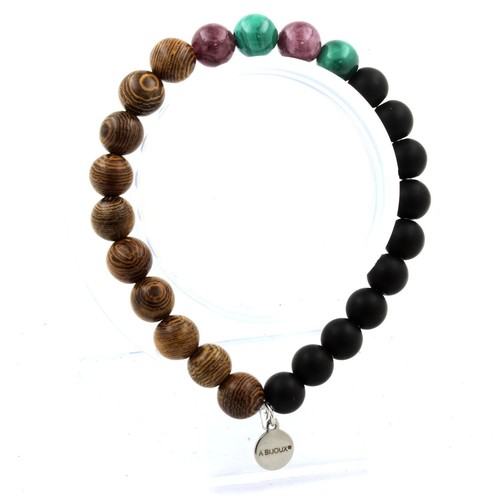 Bracelet perles malachite - bracelet,