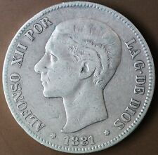 ESPAGNE ALFONSO XII 5 PESETAS
