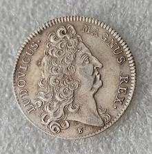 JETON ARGENT LOUIS XIV  BATIMENTS DU ROI 1712